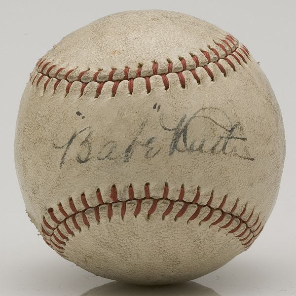 Babe Ruth Single Signed "Junior League" Baseball  