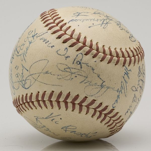 1947 World Champion New York Yankees Team Signed Baseball  