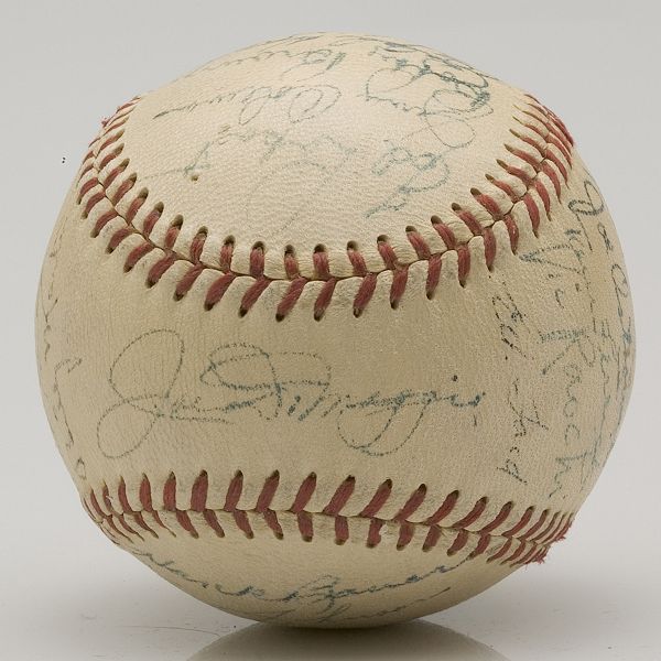 1950 World Champion New York Yankees Team Signed Baseball 