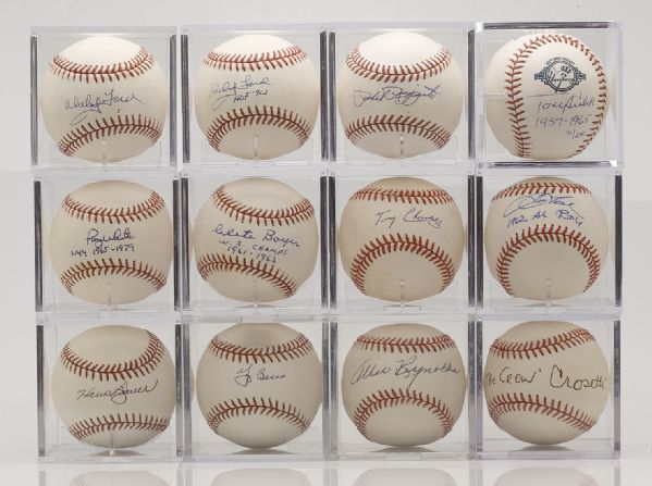 New York Yankees Single Signed Baseball Collection of 20