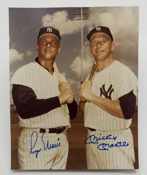 Roger Maris / Mickey Mantle Autographed Photo 