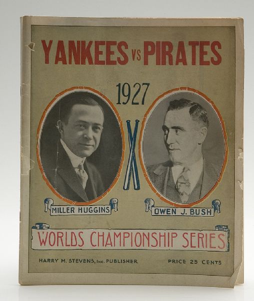 1927 New York Yankees v. Pittsburgh Pirates World Series Program