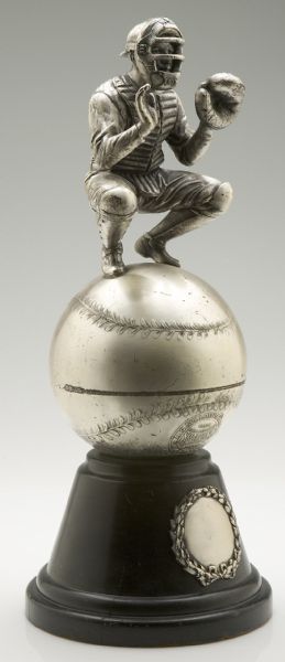 c. 1925 Spalding Figural "Catcher" Trophy 