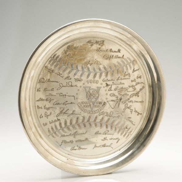 1953 New York Yankee World Championship Silver Plate  