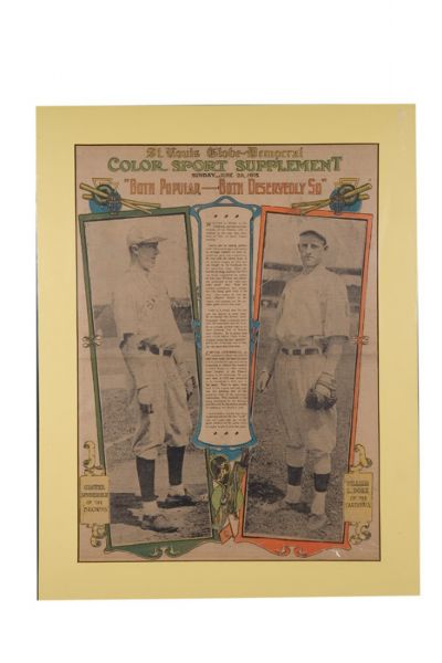 Group of 7 c. 1915 St. Louis Post Dispatch Baseball Supplements  