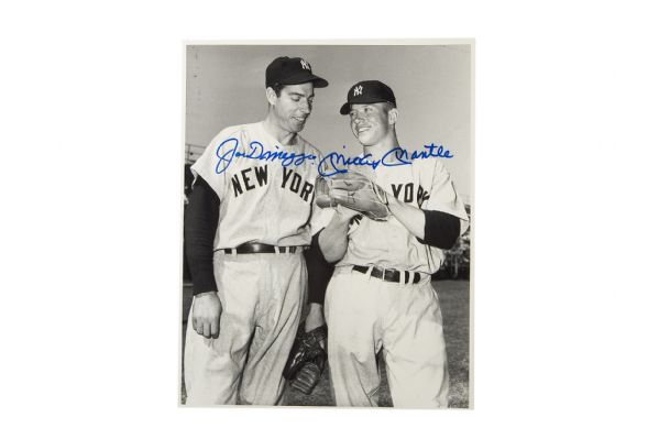 Joe DiMaggio / Mickey Mantle Autographed Photo