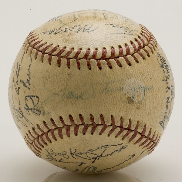 1951 World Champion New York Yankees Team Signed Baseball  