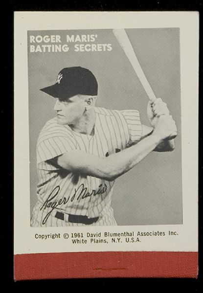1961 Roger Maris Batting Secrets Flip Book 