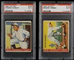 Both 1933 Goudey Rogers Hornsby cards (#119 & #188) both PSA 5 EX  