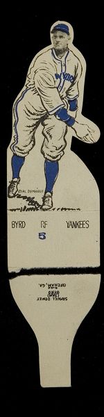 1934 R304 Al Demaree Die-cuts #5 Sam Byrd 