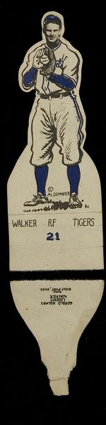 1934 R304 Al Demaree Die-cuts #21 Gene Walker 