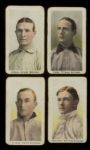 1910-11 M116 Sporting Life Group of 4 Hall of Famers including Cobb & Mathewson 