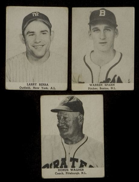 1947 Tip Top Bread Lot of 51 Different including Berra, Spahn, & Wagner  