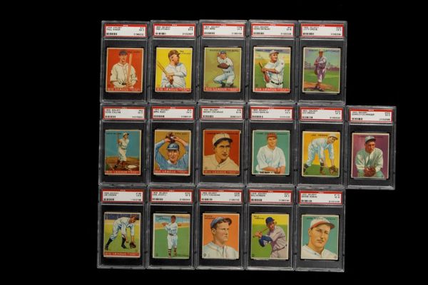1933 Goudey Baseball Lot of 38 Different including 15 Hall of Famers - All PSA 5 EX 