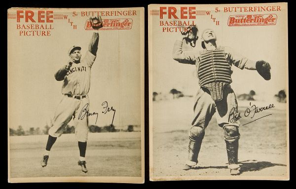 1934 R310 Butterfinger Baseball Premium (Heavy Cardboard) Group of 7  