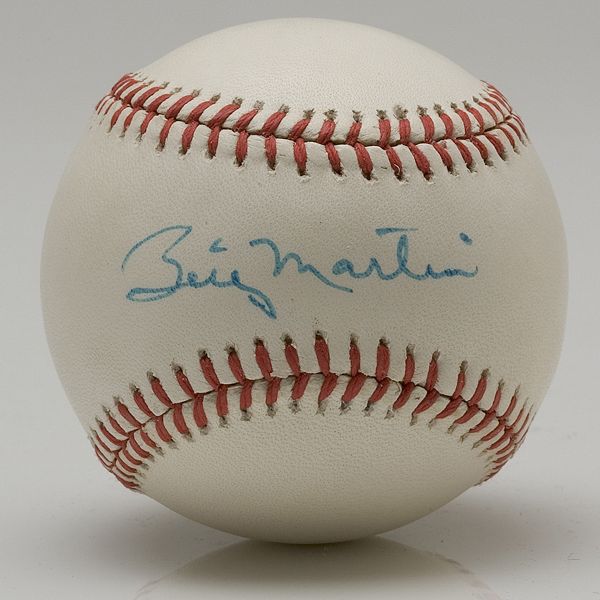 Billy Martin Single Signed Baseball  