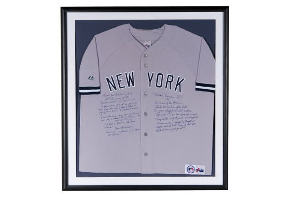 Bucky Dent/Mike Torrez Specially Inscribed Yankees Replica Jersey