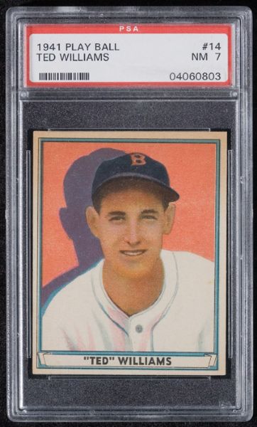 1941 Play Ball #14 Ted Williams PSA 7 NM 