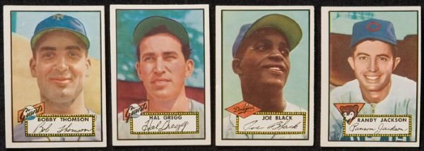 1952 Topps Baseball Group of 40 Different High Numbers - Average VG-EX+ 