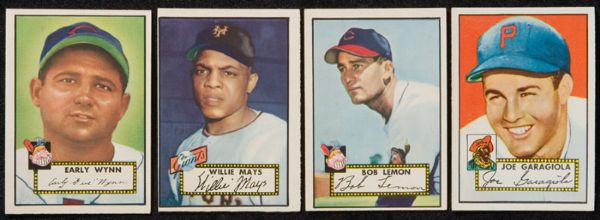 1952 Topps Baseball Group of 141 Different Including Mays