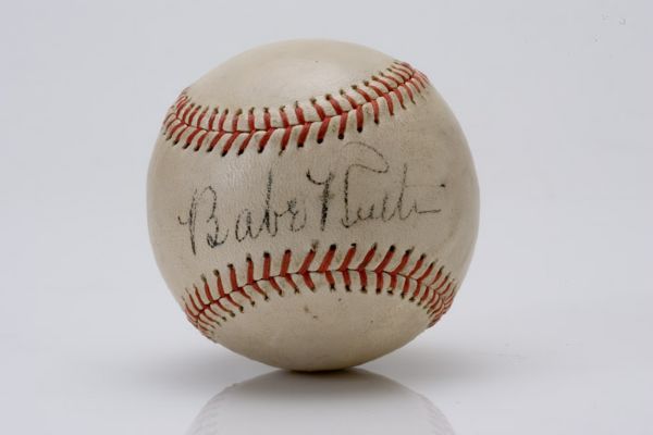 Babe Ruth Autographed Baseball 