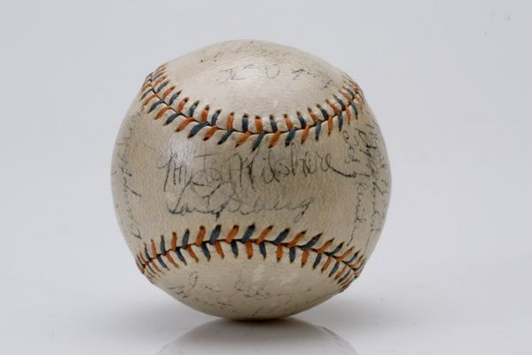 1936 World Champion New York Yankees Team Signed Baseball 