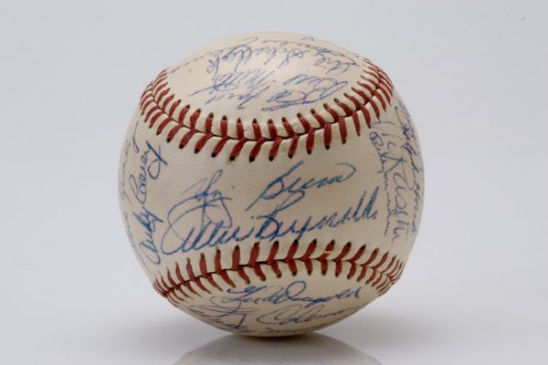 1953 World Champion New York Yankees Team Signed Baseball 
