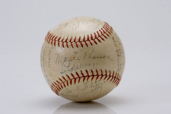 1937 World Champion New York Yankees Team Signed Baseball 