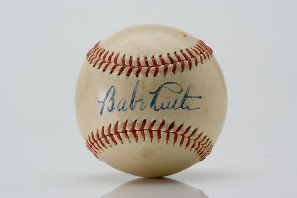 Stunning Babe Ruth Autographed Baseball 