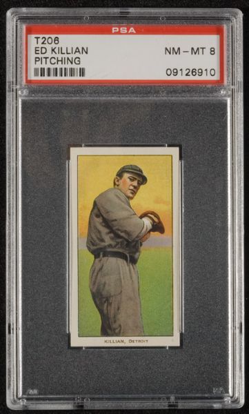 1909-11 T206 Ed Killian (Pitching) PSA 8 NM-MT 