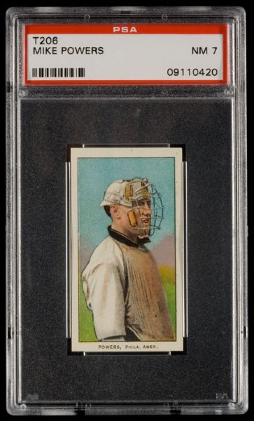 1909-11 T206 Mike Powers PSA 7 NM 