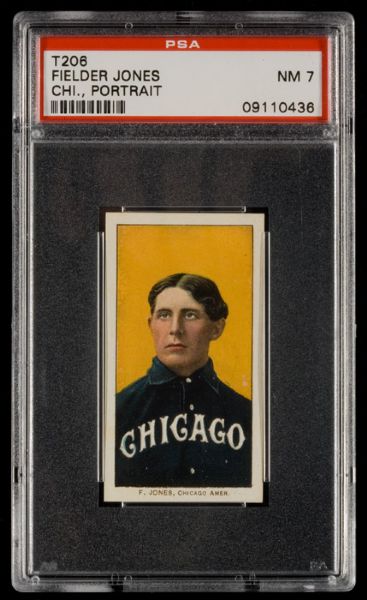 1909-11 T206 Fielder Jones (Chicago Portrait) PSA 7 NM 