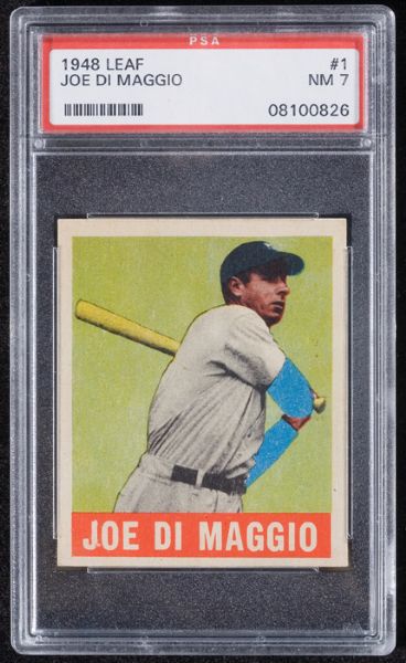 1948-49 Leaf #1 Joe DiMaggio PSA 7 NM 