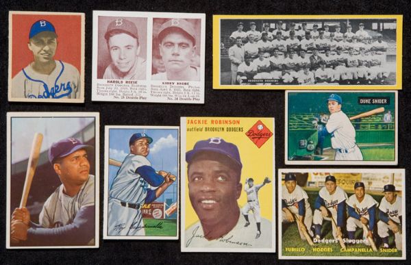 1941-57 Brooklyn Dodger Card Collection (104) - Lots of Star Cards!