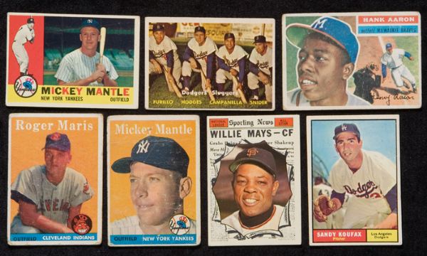1952-61 Shoebox Lot of 87 Cards - Loaded with Stars 