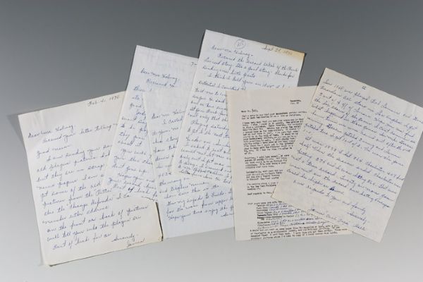 Significant Lot of (6) Letters From James "Cool Papa" Bell to John Holway Plus Personal Questionnaire
