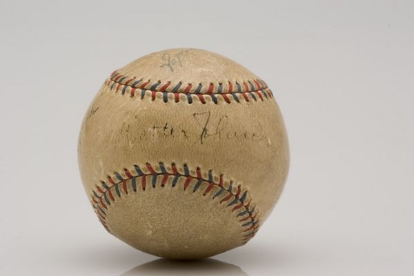 Walter Johnson / Clark Griffith Autographed Baseball 