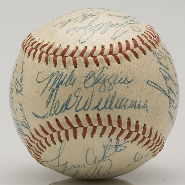 1957 Boston Red Sox Team Signed Baseball  