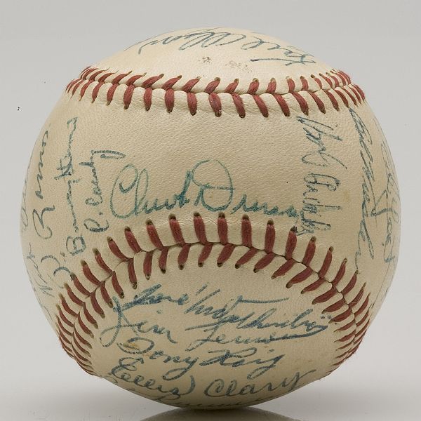 1956 Washington Senators Team Signed Baseball  