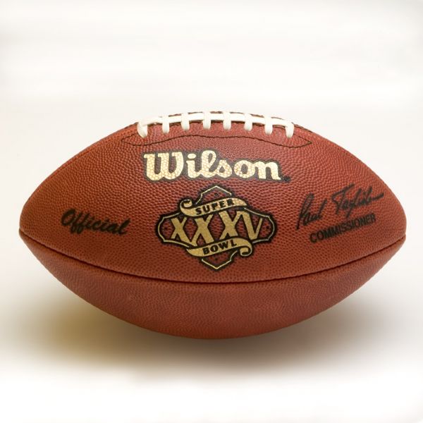 Super Bowl XXXV Game Used Football #48 of 120  
