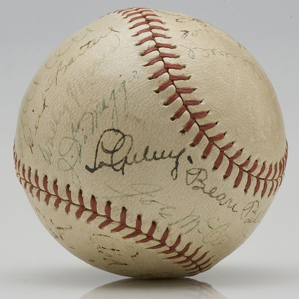 1937 American League All-Star Team Signed Baseball 