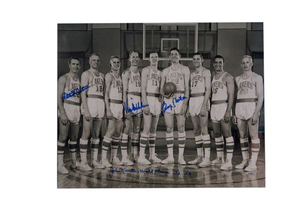 Minneapolis Lakers Team Signed Photo - Mikan, Kundla, Mikkelson and Martin  