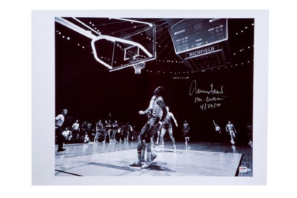 Jerry West "Mr. Clutch 4/29/70" Signed 16x20 Photograph  