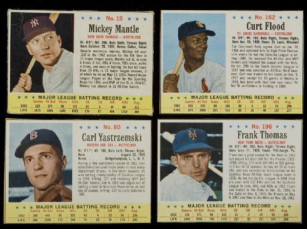 1963 Post Cereal Baseball Near Set (198/200) 
