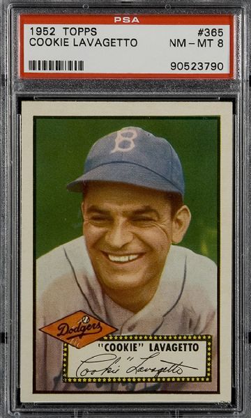 1952 Topps #365 Cookie Lavagetto PSA 8 NM-MT 