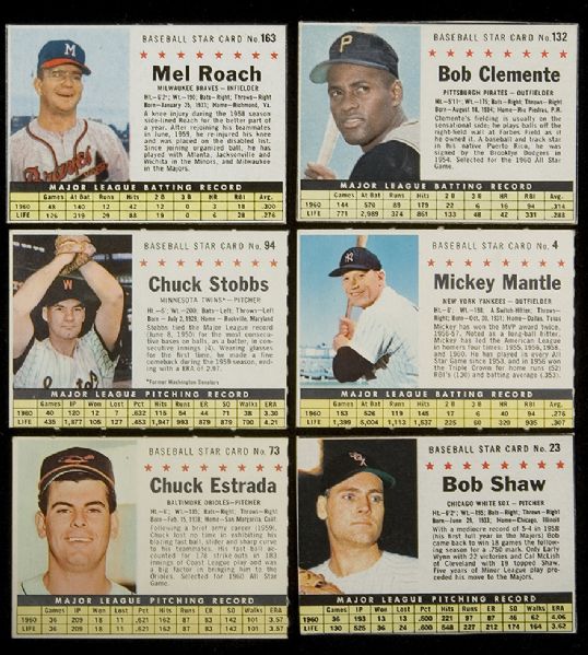 1961 Post Cereal Baseball Complete Set of 200  