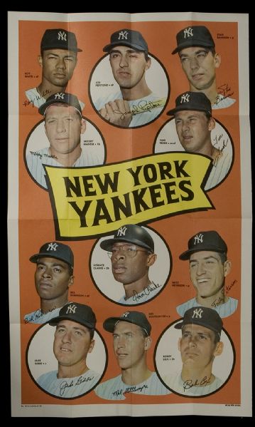 1969 Topps Baseball Team Posters Lot of 13 (11 different)  