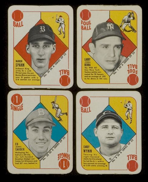 1951 Topps Red Back Complete Set of 52  