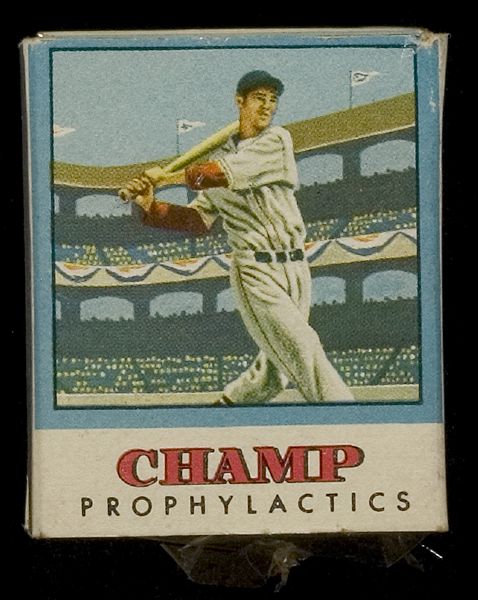 Vintage Package of 4 Champ Prophylactics with Ted Williams  