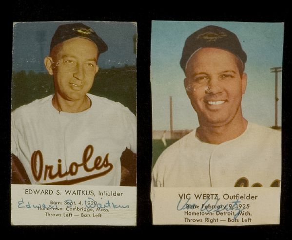 1954-55 Esskay Hot Dogs Baltimore Orioles Lot of 9  